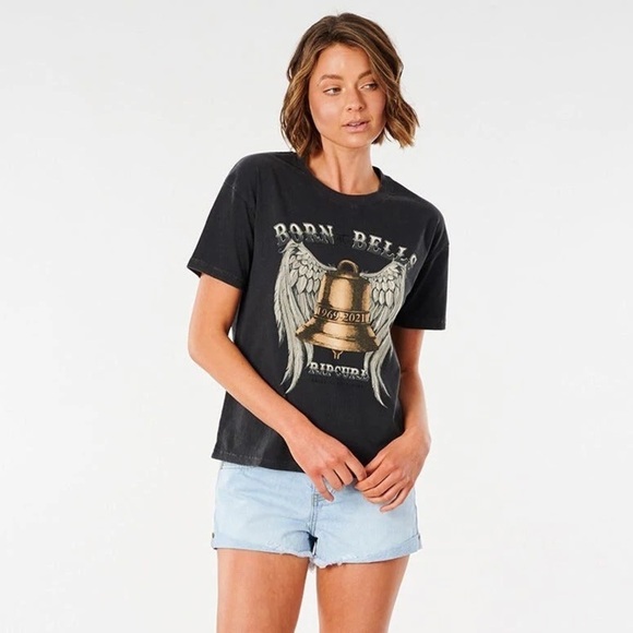 🔆RIP CURL🔆 BORN AT BELLS TEE 2021 SHORT SLEEVE - Picture 3 of 10
